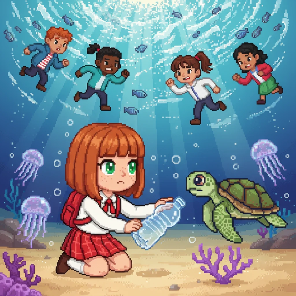 Mia's Bottle: A Journey to the Sea