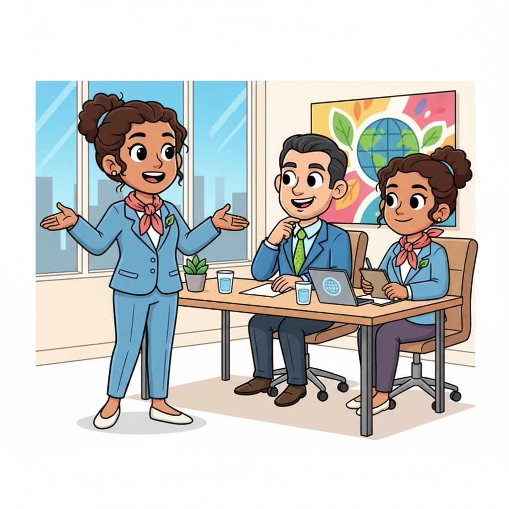 Priya explained how CSR wasn't just about business, but about being a good neighbor to the world. Her expressive face conveyed passion as she talked about companies giving back, while her colleagues listened intently, nodding and occasionally exchanging thoughtful glances. The room felt vibrant with shared purpose.