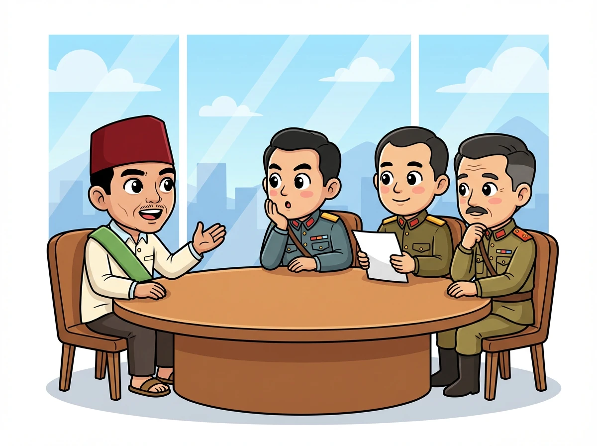 Soekarno mulai berinteraksi dengan para pemimpin Jepang, mencoba memahami niat mereka sambil tetap teguh pada cita-cita kemerdekaan.