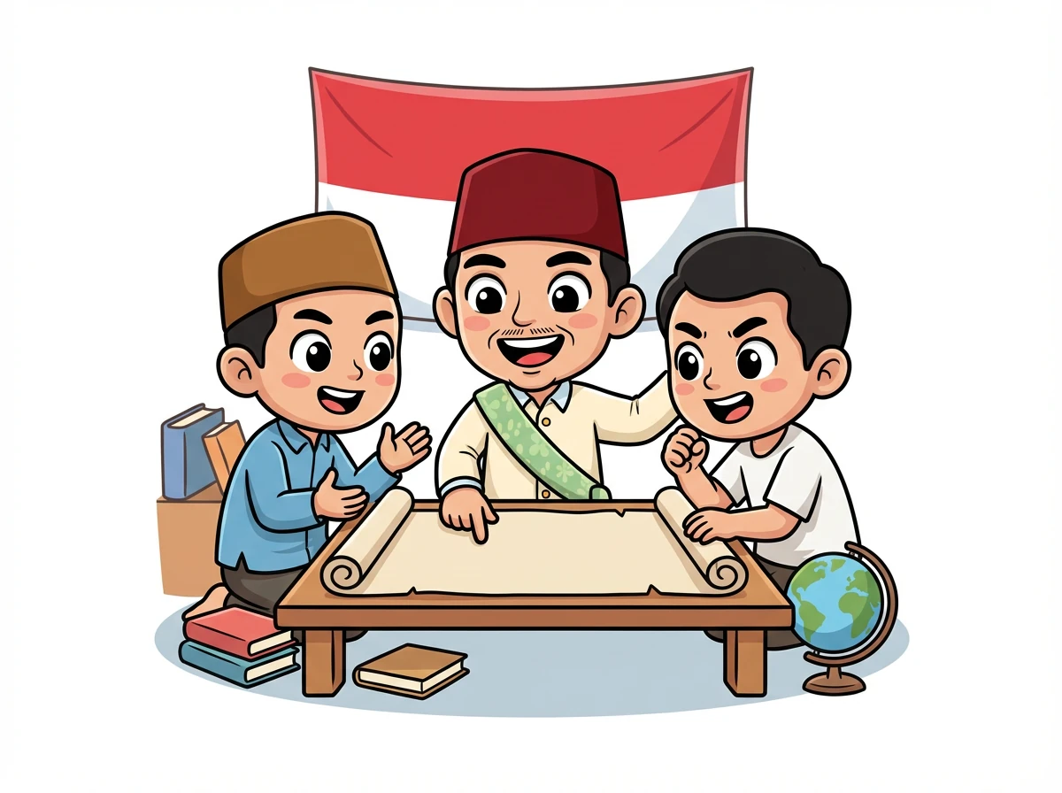 Soekarno bekerja sama dengan tokoh-tokoh pergerakan lainnya untuk menyusun strategi merebut kemerdekaan dari penjajahan.