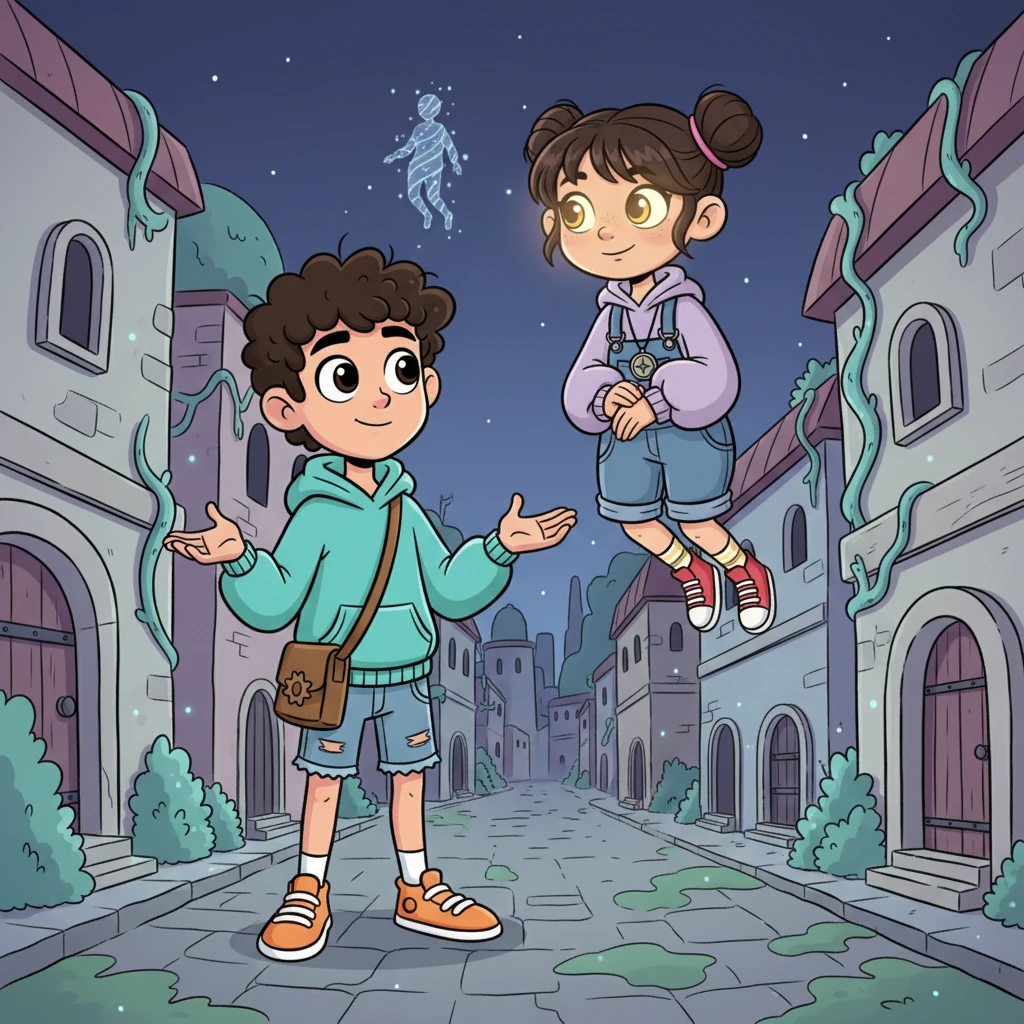 Eli wasn’t afraid. His curious eyes met Luna's glowing ones. "Where is everyone?" he asked. Luna tilted her head with a gentle click. "They lost their voices… and without voices, they faded away, leaving the city in a hush."