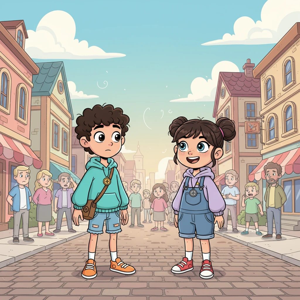 People slowly appeared on the streets, looking a little confused but clearly alive, their forms no longer faded. The city was no longer silent, now filled with a gentle murmur of life. Luna, her blue eyes shining, "smiled" at Eli. "Some cities don’t need power," she chirped. "They need someone brave enough to speak."