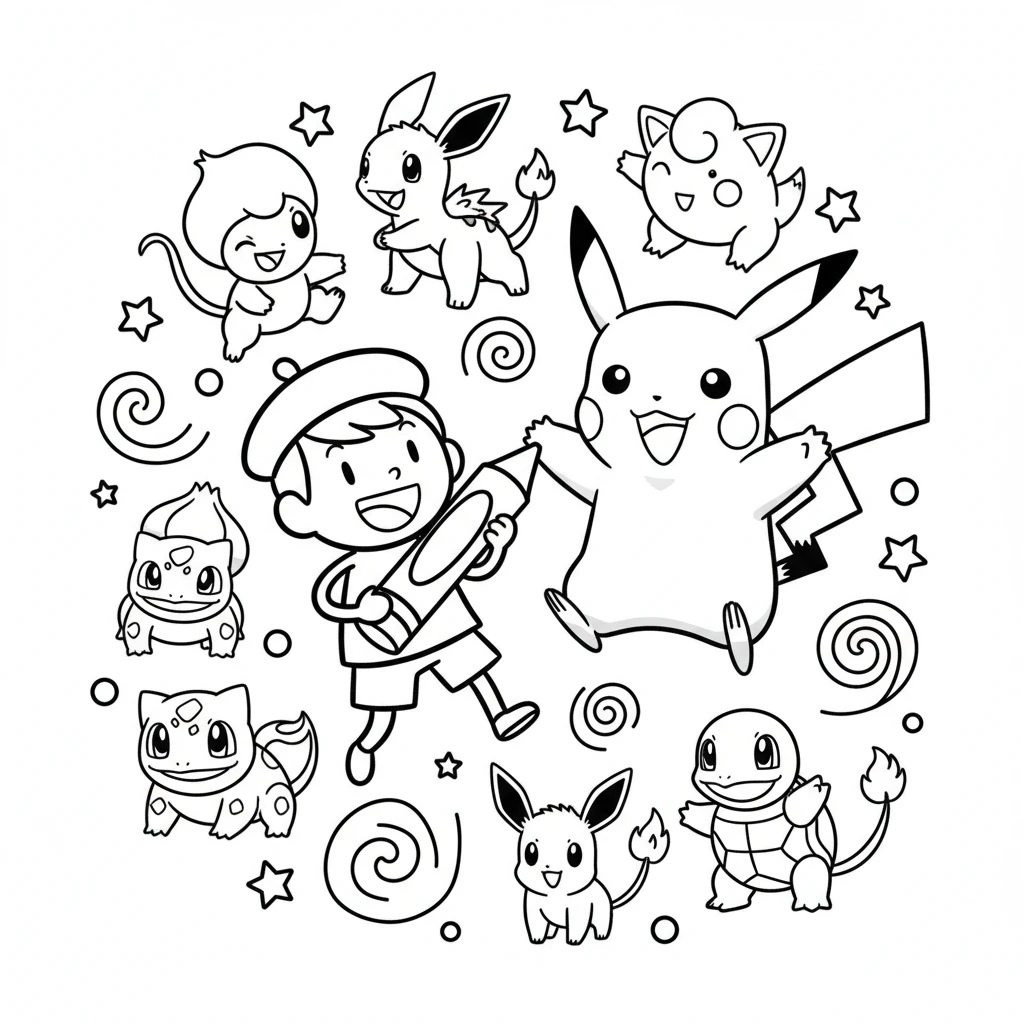 My First Pokémon Coloring Adventure - Coloring Pages