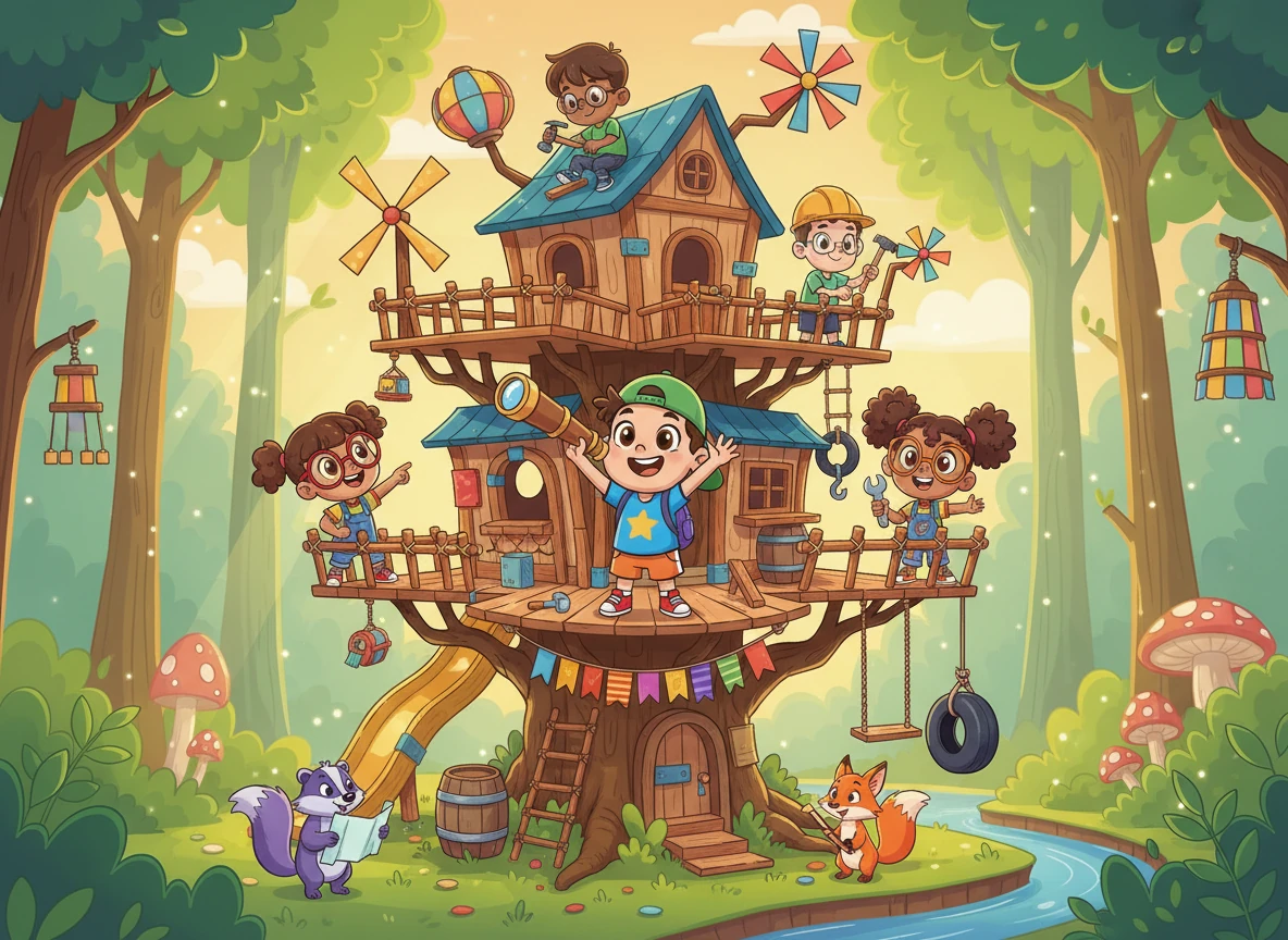 The Skillful Squad's Treehouse Triumph - educational