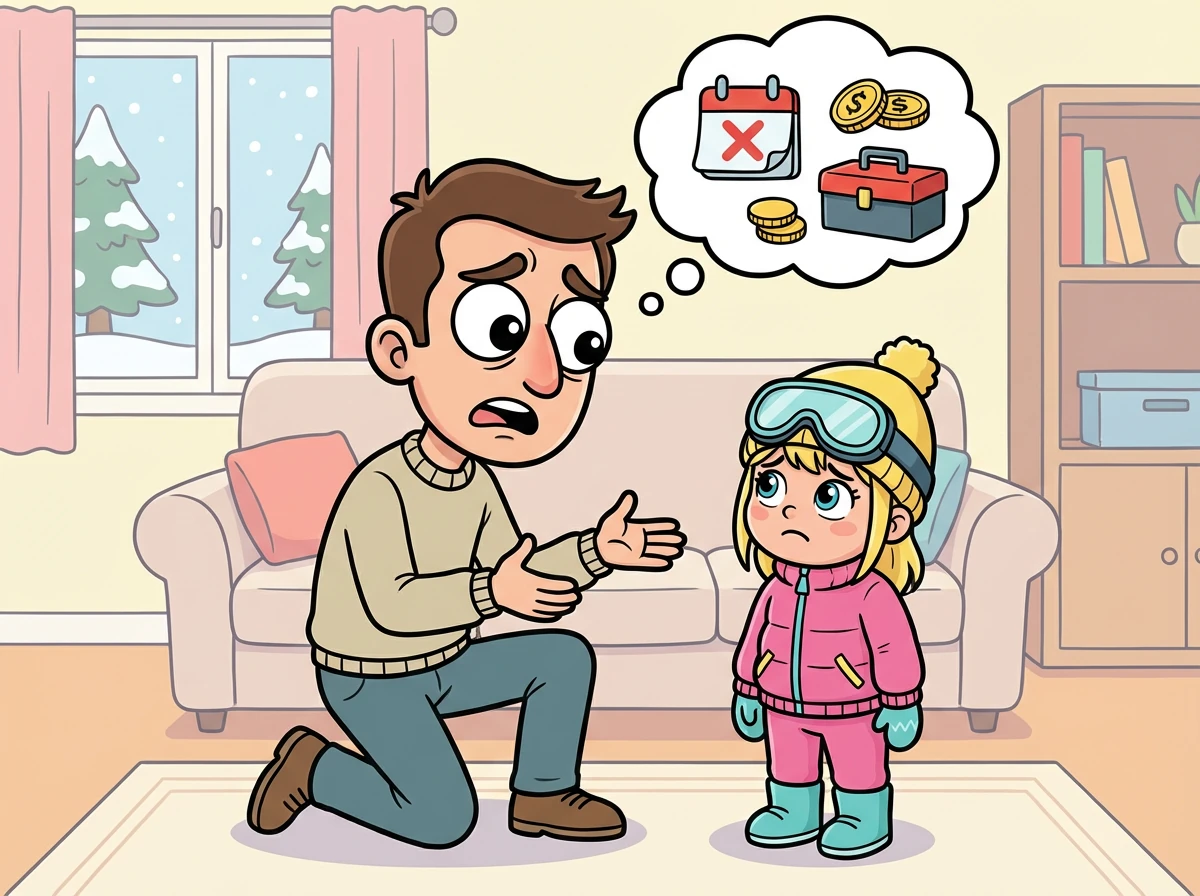 Papa legde uit dat hij als eigen baas veel geld zou mislopen als ze tijdens de vakantie op vakantie gingen. Noé begreep het niet helemaal, maar hij zag de zorg in papa's ogen.