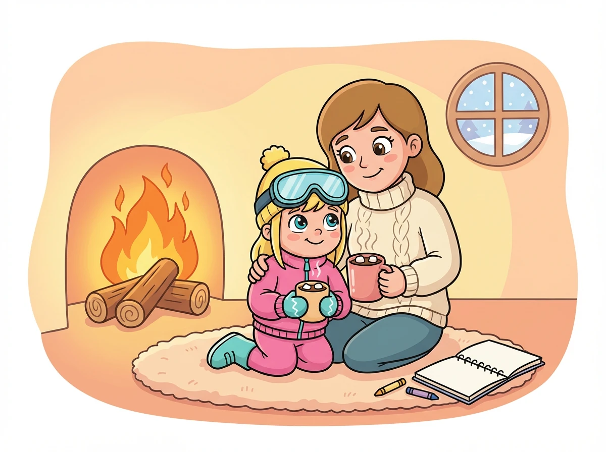 Mama knuffelde Noé en zei dat ze samen een oplossing zouden vinden. Ze pakten warme chocolademelk en gingen brainstormen bij de open haard.