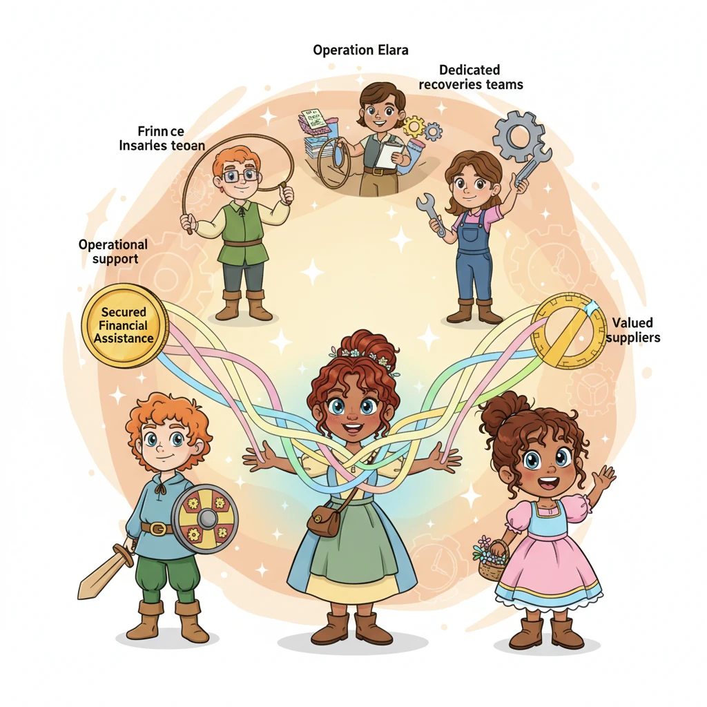 Elara rallied new partners, forging alliances with Secured Financial Assistance, valued suppliers, dedicated recoveries teams, and operational support. Together, they formed a grand tapestry of collaboration, each thread strengthening the whole. Their shared ambition was to maximize time savings and positive outcomes for every user and customer.