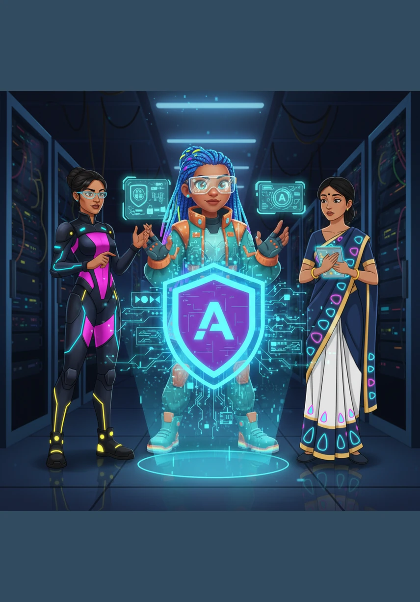 With a final stroke of genius, she creates the Master Key, a default admin account that will allow the school's leaders to take control of their new domain. This key represents the power of management and the responsibility of leadership.