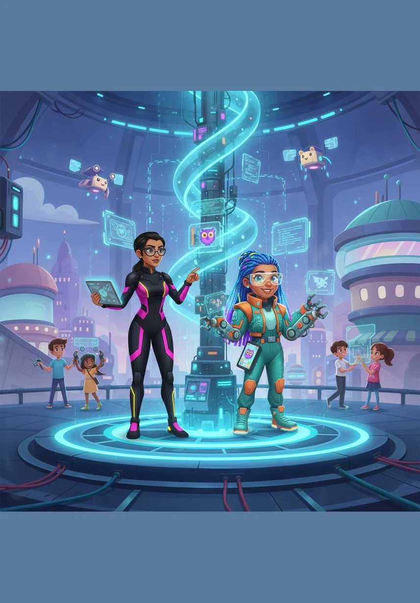 One by one, the different modules of the system begin to click together like a perfectly timed clockwork masterpiece. The library, the classrooms, and the offices are now connected by invisible threads of light and data.