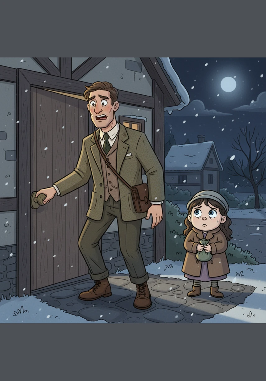 That night, a soft knock came to his door, and he found young Sarah shivering in the cold.
באותו לילה, נקישה רכה נשמעה בדלתו, והוא מצא את שרה הצעירה רועדת בקור.
Anton felt his knees tremble, knowing that opening the door could mean the end of his own life.
אנטון הרגיש את ברכיו רועדות, ביודעו שפתיחת הדלת עלולה להיות סוף חייו שלו.