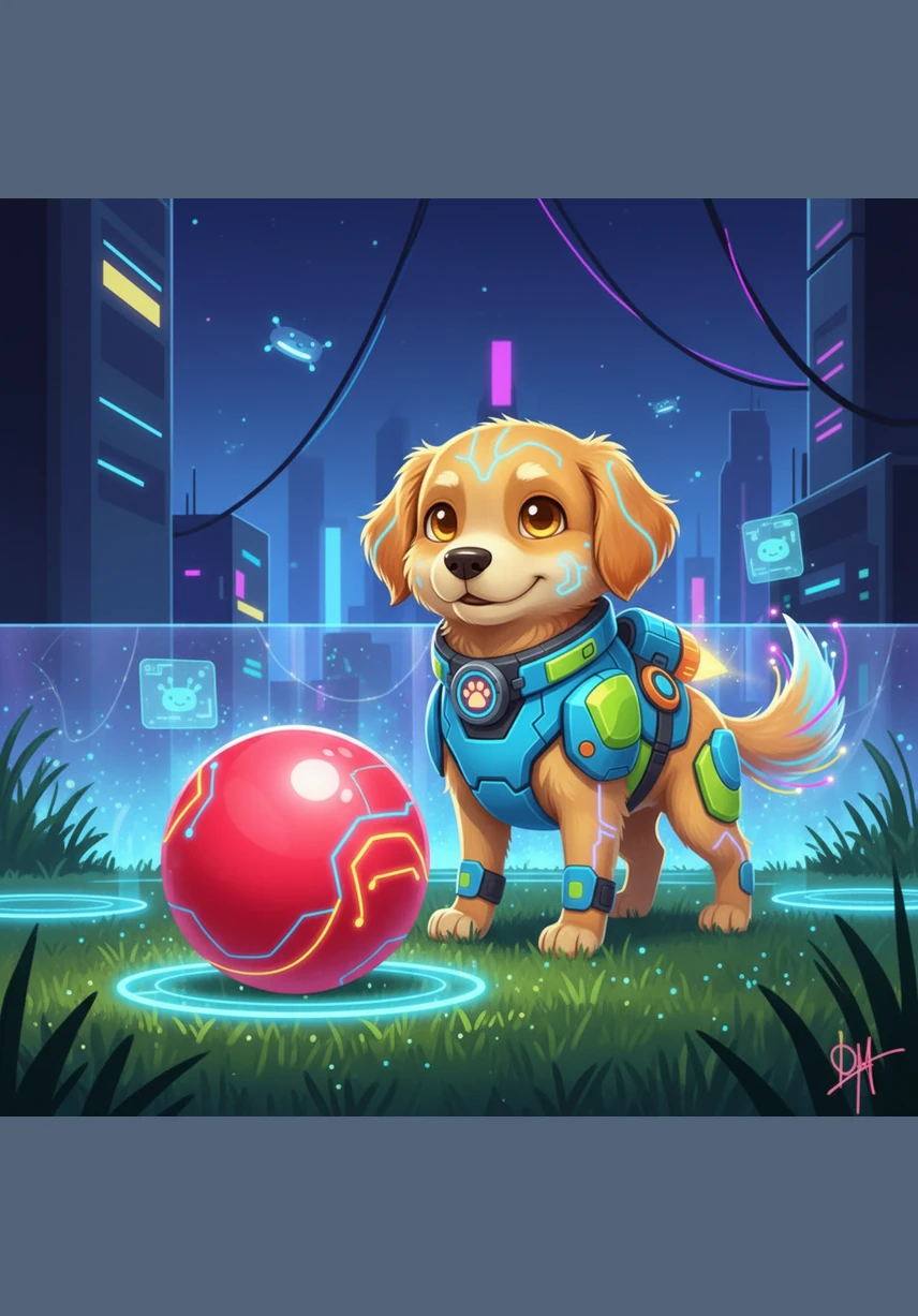 The ball is bright red and very round. It looks perfect for a game of chase in the backyard.