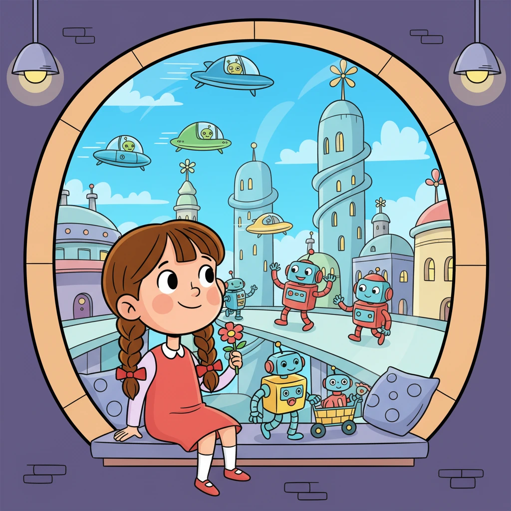 Zosia wróciła do domu, pełna wspomnień z niesamowitej przygody. Wiedziała, że przyjaźń i odwaga są najważniejsze, niezależnie od tego, w jakiej przyszłości żyjemy.