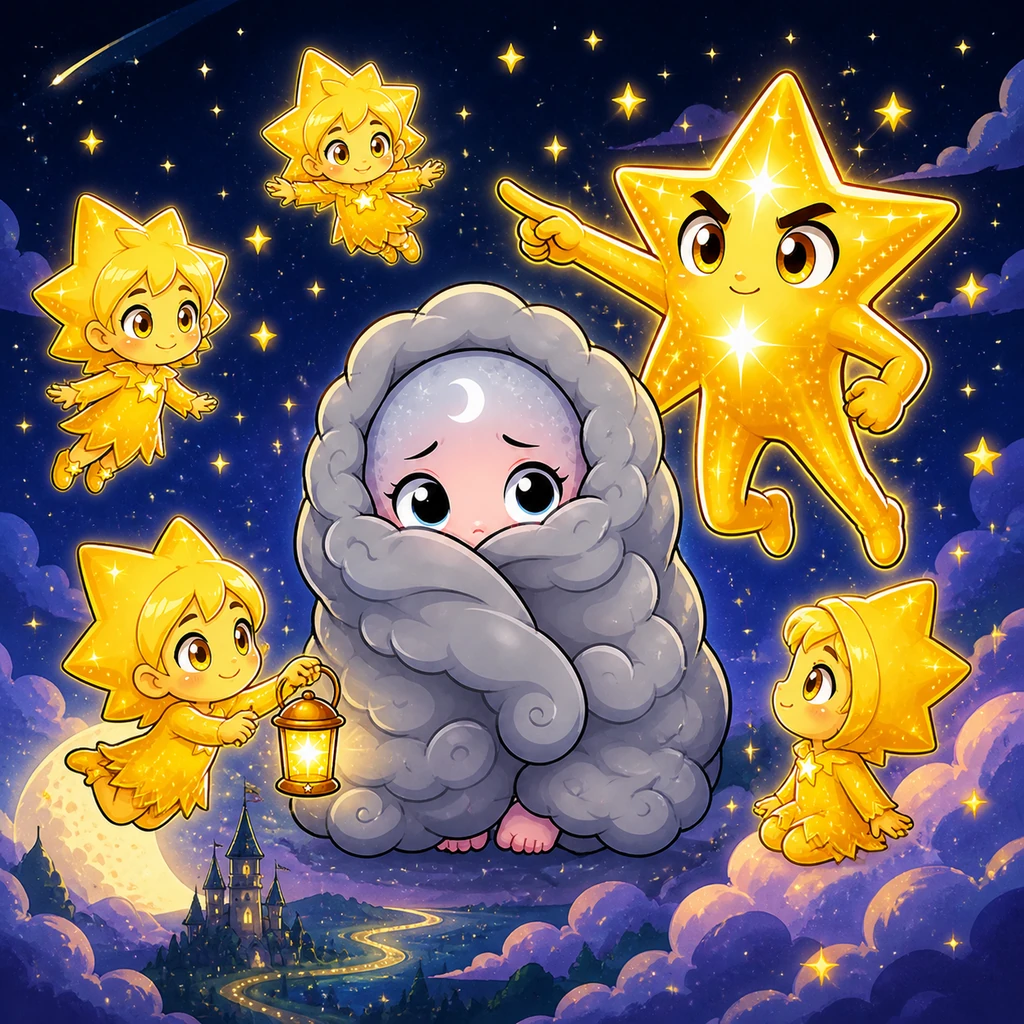 Luna’s Shy Night - fairy-tale