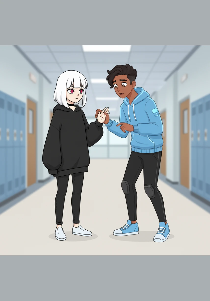 One morning at school, he notices a small injury on Meera’s hand and immediately rushes over to check the wound with worried eyes, forgetting to even say good morning in his genuine concern for her.