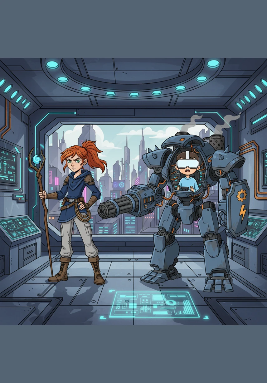 He reaches the Main Terminal, a room filled with massive screens displaying the simulated lives of every citizen in Neo-City. With a deep breath and trembling hands, Leo types the command to disconnect his consciousness from the grid. High-pitched sirens begin to wail, echoing through the metallic chamber.