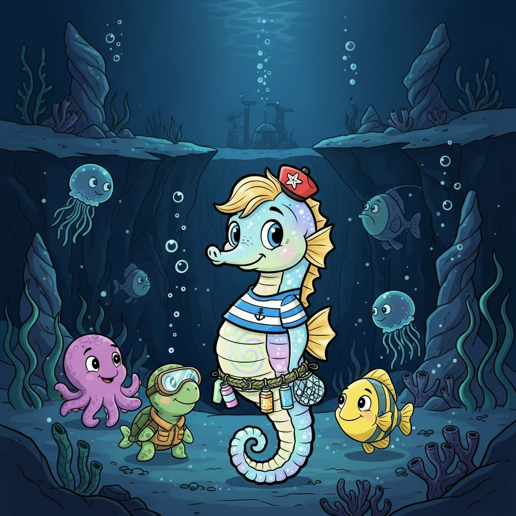 Finally, Pearl, along with her new friends, reached the Deep Blue Trench, ready to find Dr. Clawson. They had hope and a plan to make a difference, proving that even the smallest creature can make a big impact in saving their ocean home.