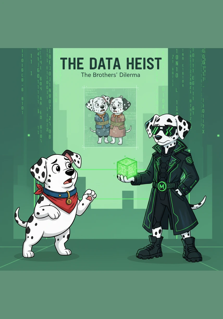 Suddenly, the sound of a key turning in the front door echoed through the house. The two brothers froze, tangled in red yarn and covered in mud, as the door slowly creaked open.