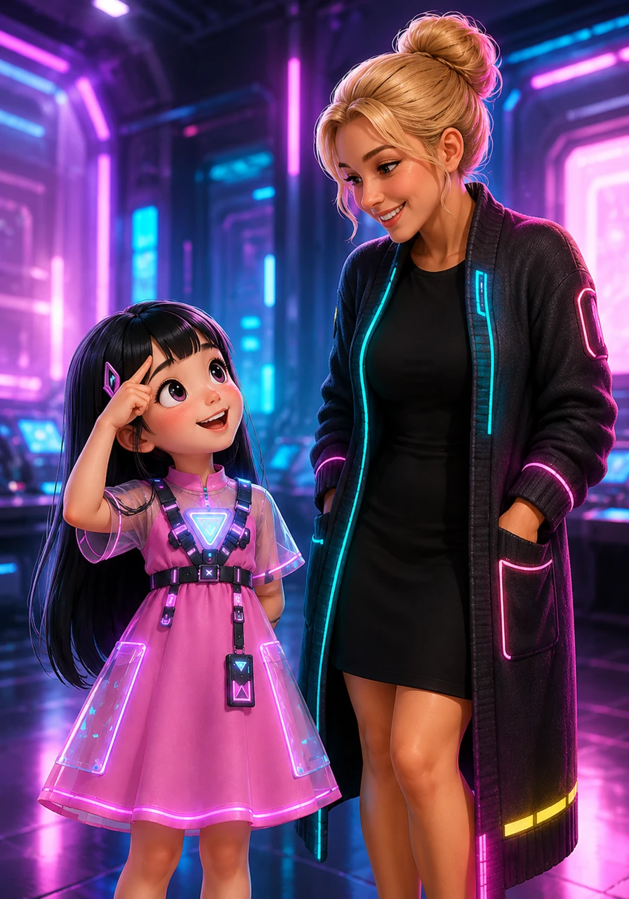 Soon, whenever Ayla made a little mistake, she learned to lift her head, tap her forehead with her hand, and laughingly say 'Oops!' Out of all the lessons, the warm humor passed down by Ms. Simonson became Ayla's favorite tool to turn mistakes into moments of joy.