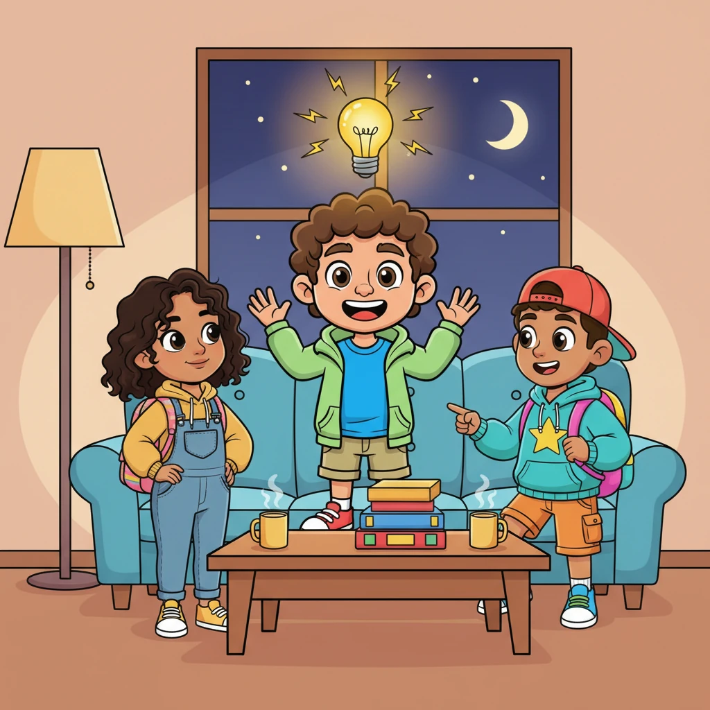 Later that evening, Raúl, Leticia, and Blas gather for a relaxing evening, hoping to lift their spirits. Suddenly, a brilliant idea sparks in Raúl's mind, illuminating his face with a flash of inspiration: 'What if we shared an apartment, the three of us?'