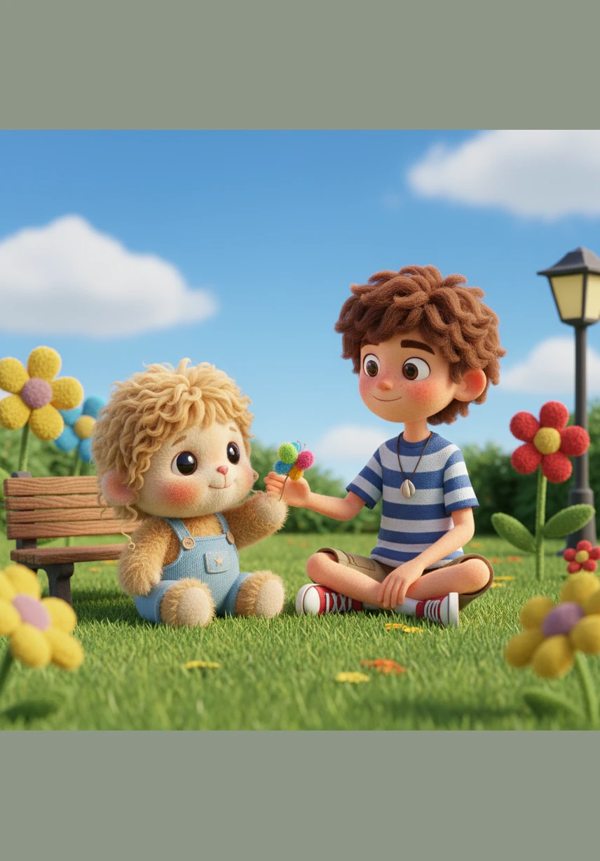 Domani il cielo sarà limpido e il sole splenderà dorato su tutta la città. Luca andrà al parco con i suoi amici per correre felice sul prato verde e fare un picnic sotto i grandi alberi.