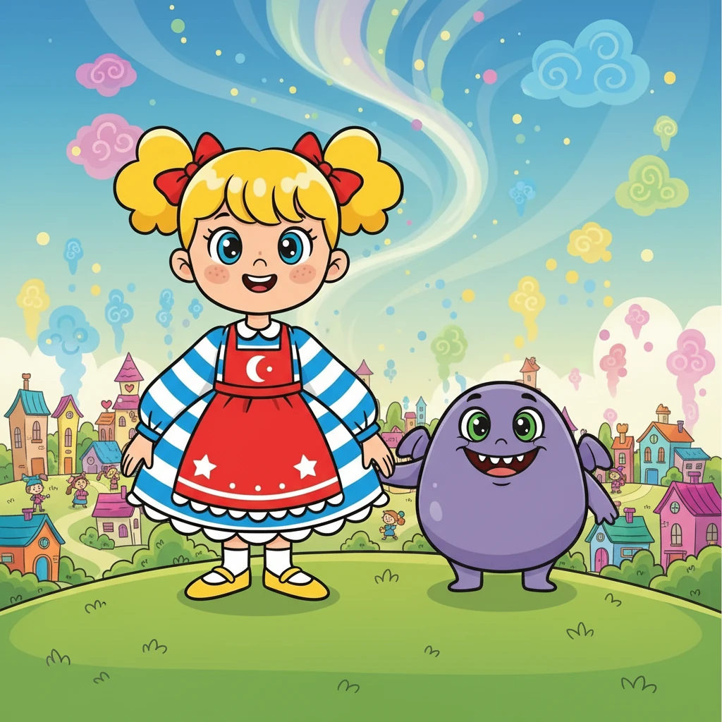 Luna, tenant Pli-Pli, regarda le village renaître. Elle comprit que chaque émotion était importante et que les nommer les faisait briller.