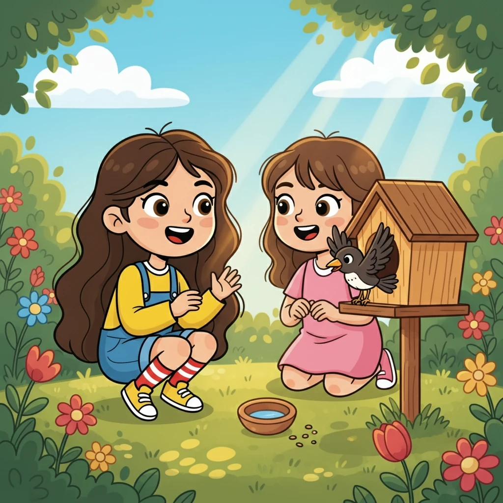 Days turned into weeks, and the girls continued their heartfelt prayers. They watched over the bird, providing water and tiny seeds, their belief unwavering. Then, one sunny afternoon, the bird began to flutter its wings.