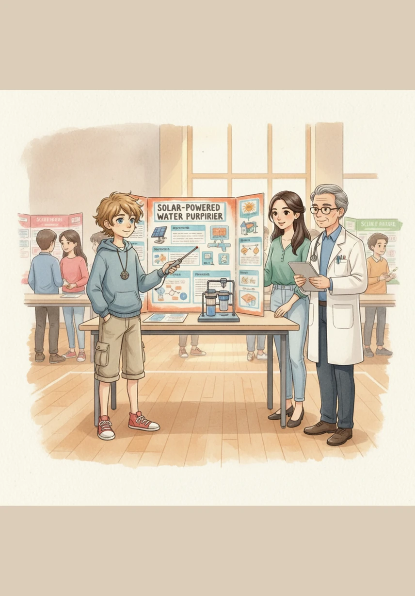 Adam decided to share his knowledge by creating a vibrant poster for the school science fair about the importance of food hygiene. His classmates gathered around as he confidently explained how simple daily habits can prevent food-borne diseases.