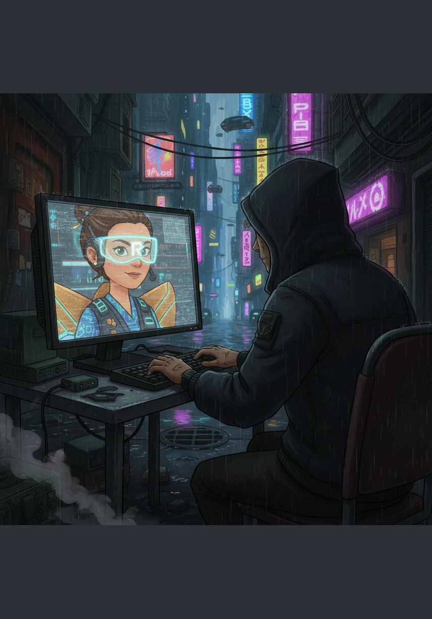 Melalui skrin komputer yang malap, Cikgu Sarah berusaha gigih memupuk semangat perpaduan dengan menekankan penggunaan Bahasa Melayu yang betul sebagai bahasa penyatu di ruang siber. Namun, dia sedar bahawa jurang digital ini menyukarkan usaha untuk menyatukan jati diri murid-muridnya yang datang dari pelbagai latar belakang ekonomi.