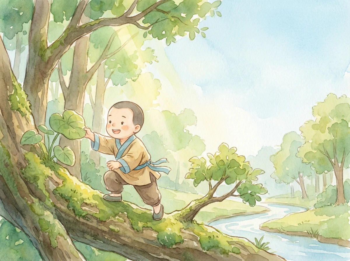 乐乐不知道该怎么办,他回到家问妈妈。妈妈说,试试就知道了。乐乐再次来到河边,小心地趟了过去。河水既不像老牛伯伯说的那么浅,也不像小松鼠说的那么深。乐乐成功地把粮食送到了对岸。