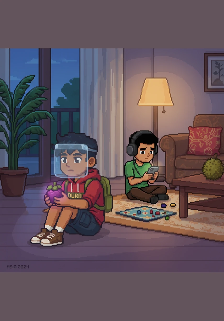 Namun, Adam mula terpengaruh dengan budaya luar yang keterlaluan dan menghabiskan terlalu banyak masa bermain peranti. Ketagihan teknologi menyebabkan dia mula kurang berinteraksi bersemuka dengan ahli keluarganya.