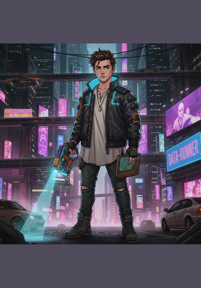 He adjusts his rich red satin jacket, feeling the smooth fabric catch the light with a subtle, luxurious sheen. Beneath it, his black graphic t-shirt remains a reminder of the energy he just poured out on the stage only an hour ago.