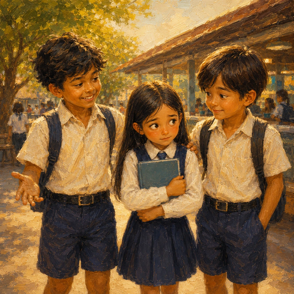 A New Friend at the Canteen - friendship
