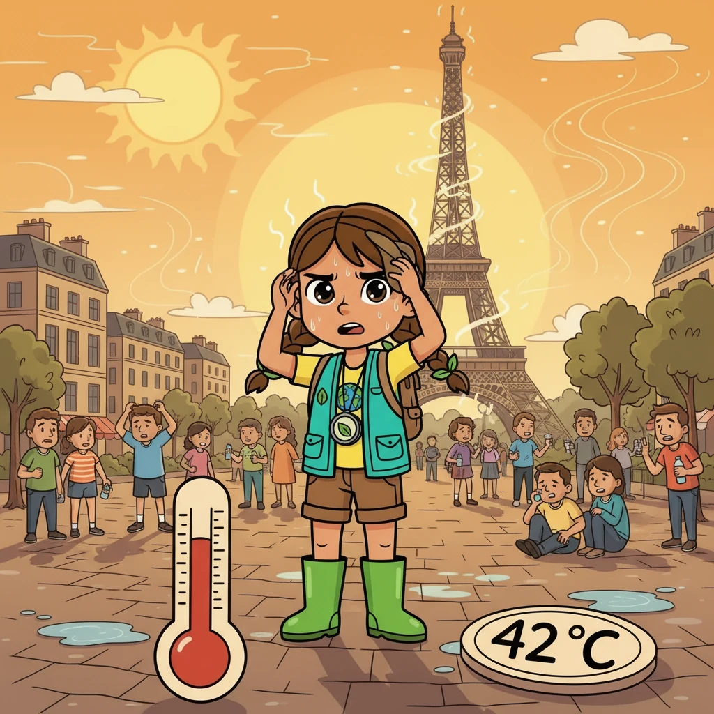 No verão seguinte, Sofia visitou Paris. O calor era sufocante, e as pessoas buscavam desesperadamente sombra. Os termômetros marcavam 42 graus Celsius, e a cidade parecia em agonia sob o sol escaldante.