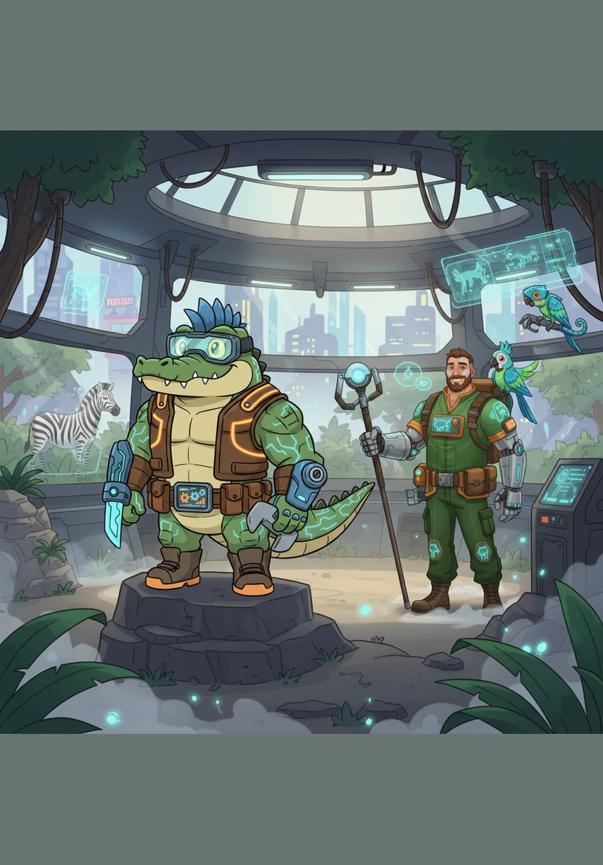 One morning, Callum saw Zookeeper Ben walking by with his clipboard. Callum splashed his tail to get his attention and asked if Ben could please check the temperature, as his scales felt like cold ice cubes.