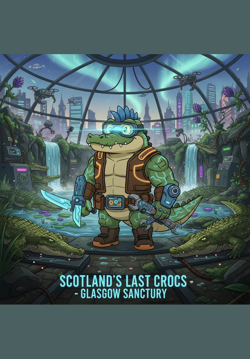 Soon, a team of busy builders arrived at the enclosure with big trucks and shiny tools. They were ready to transform Callum’s home into the warmest and coziest spot in all of Scotland.