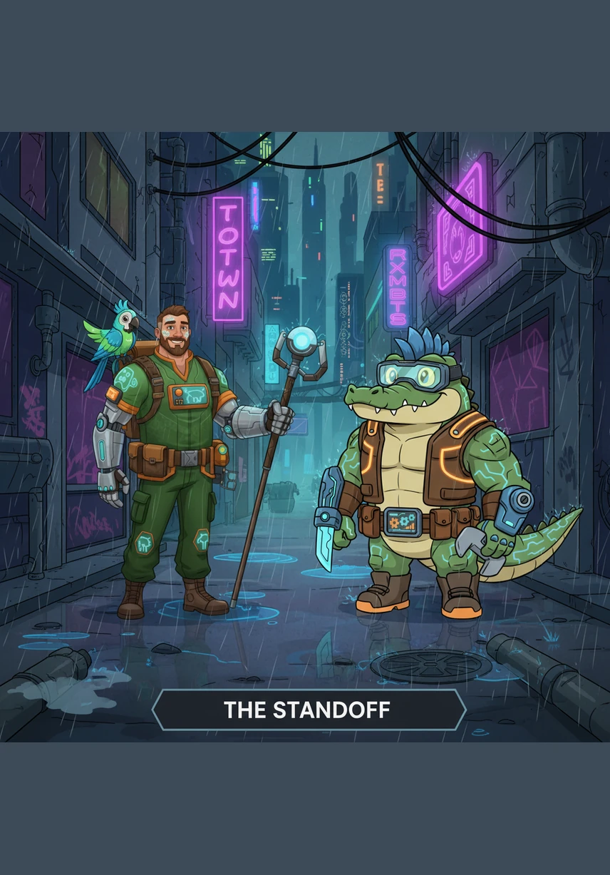 Ben and Callum gathered around the IoT sensor one more time to see if the big plan had worked. The screen lit up with a bright green number: a perfect 33 degrees Celsius.