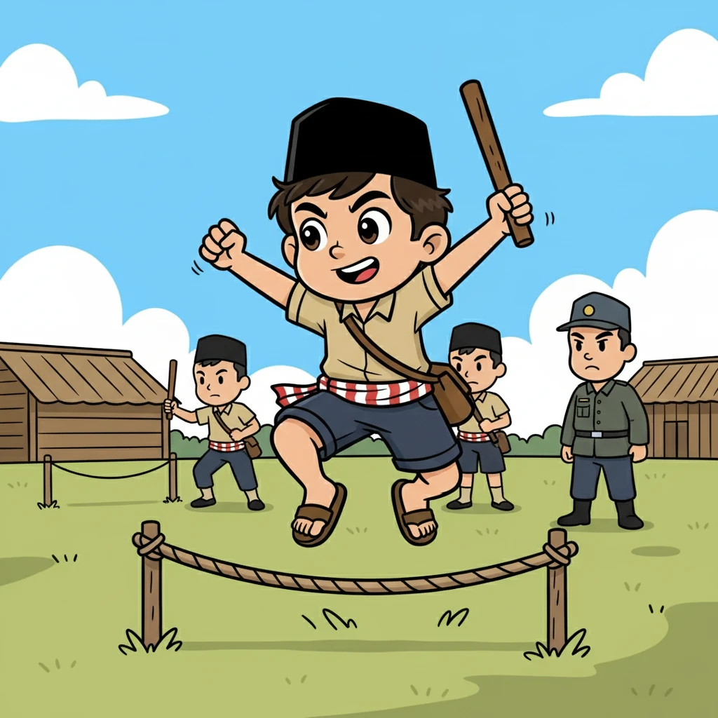 Di tengah penderitaan, semangat perlawanan mulai tumbuh. Jepang membentuk PETA, organisasi militer yang melatih pemuda Indonesia, termasuk Budi.