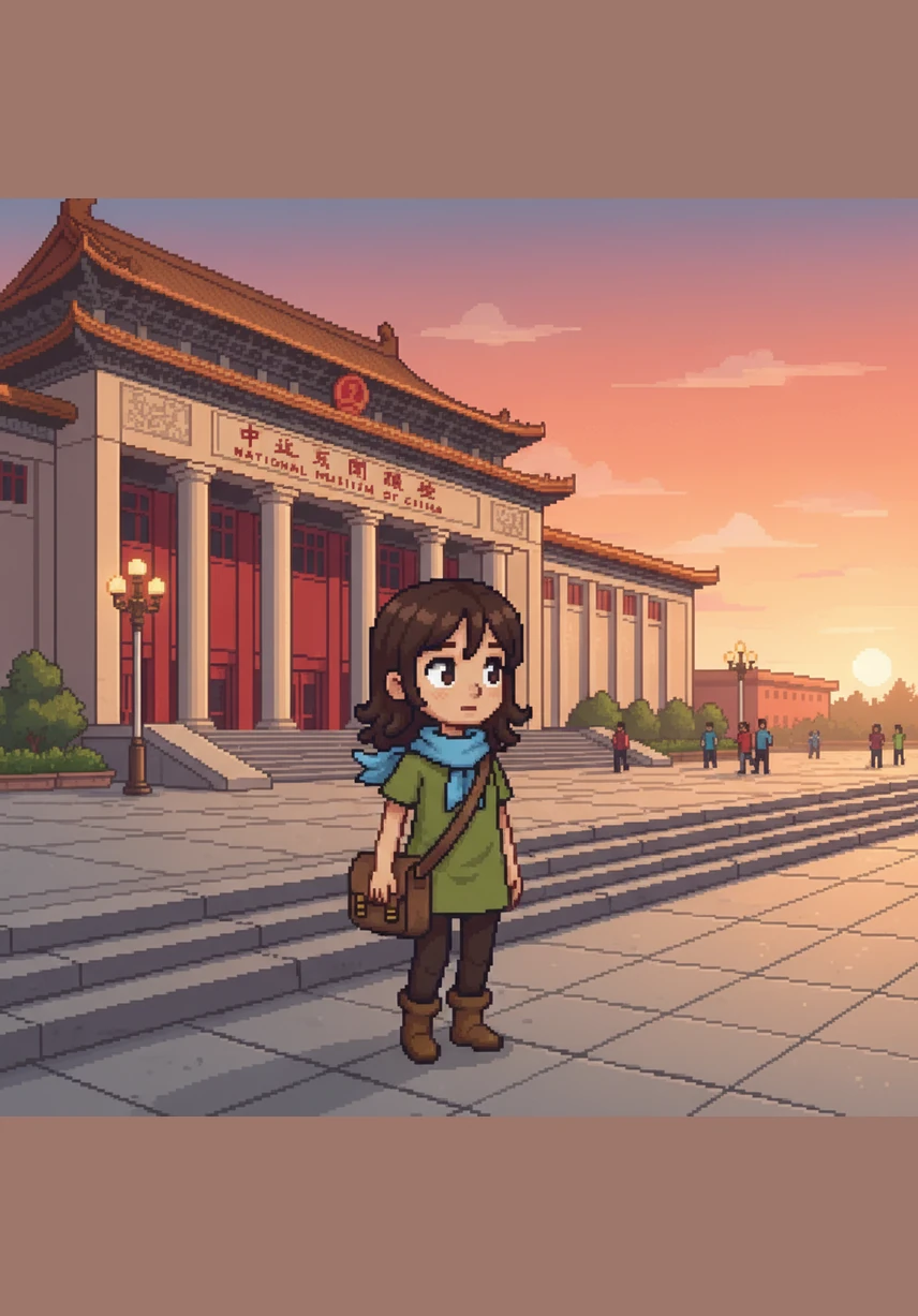 Walking out into the evening air, Arujan carries a heart full of inspiration and a sketchbook brimming with new drawings. Her visit to the National Museum of China has turned a simple day into an unforgettable adventure through time.