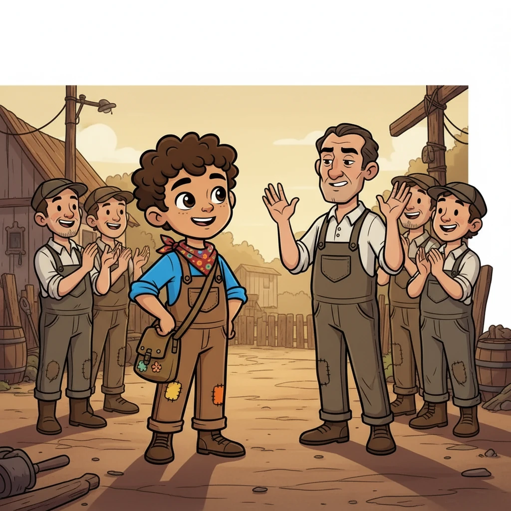 In the end, Mr. Henderson, faced with the workers' solidarity, relented. Mateo, though tired and worn, felt a surge of pride and vindication. He had not only earned his wages but also stood for the dignity of all workers.