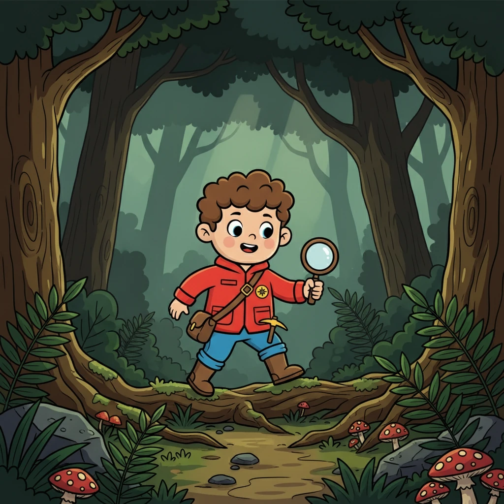 A primeira etapa da jornada de Ricardo o levou a uma floresta densa e escura. Ele enfrentou desafios e perigos, mas sua determinação o impulsionava.