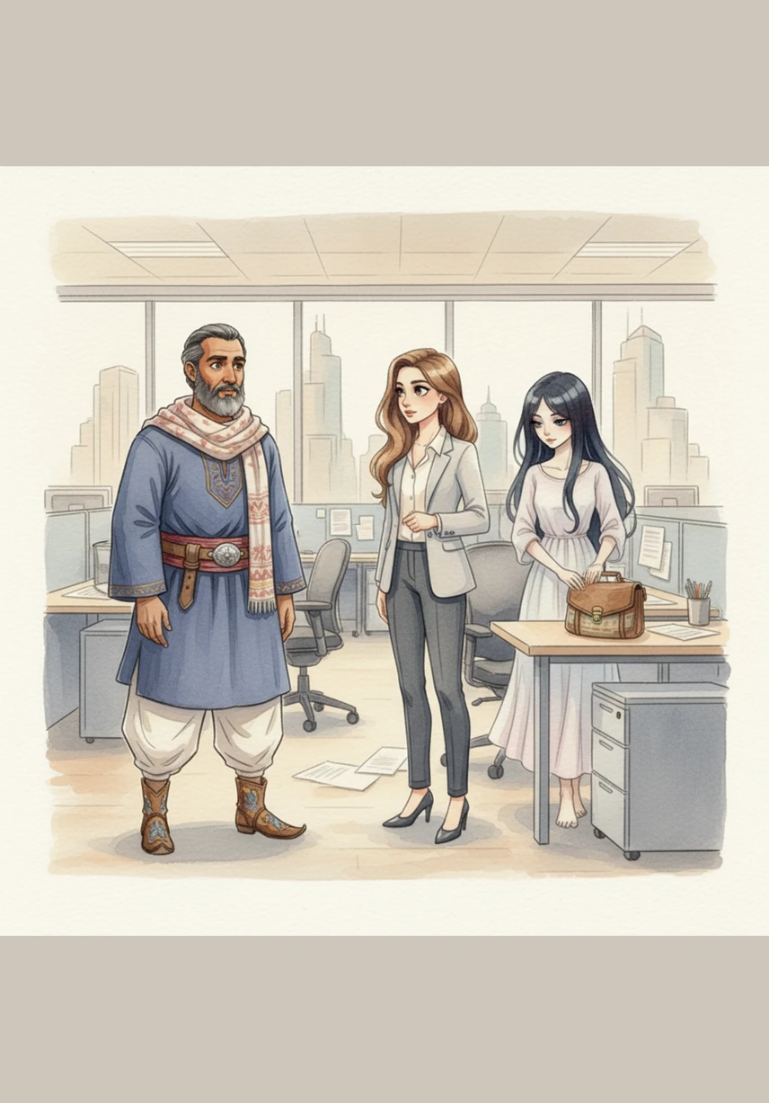 At the office, he saw her again and was captivated by her deep, mesmerizing eyes that seemed to hold a thousand stories. Every time she passed by or looked his way, his heart would race like a drum in his chest.