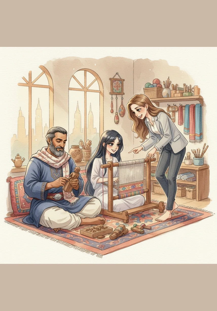 As they worked side by side, they began to talk, sharing the stories of their lives and the dreams they carried. Through their laughter and shared words, a deep bond began to form, bridging the distance between two souls.