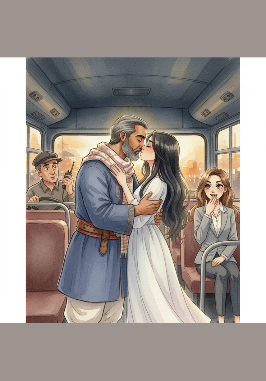 During a quiet bus ride back to their accommodations, the air was thick with unspoken feelings until they finally shared a magical kiss. Though the bus driver reported the moment to the office, the joy of that connection far outweighed any trouble.