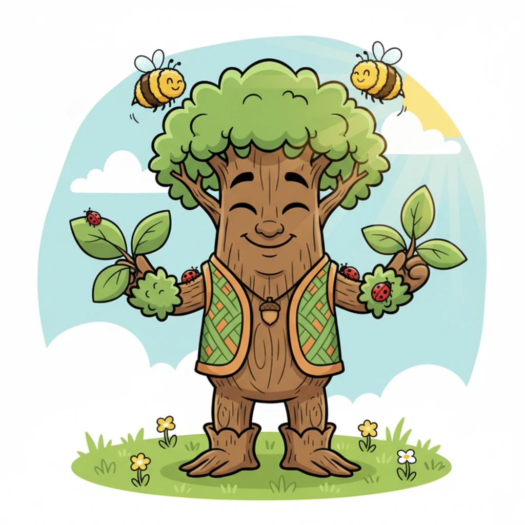 Summer brought buzzing bees and playful ladybugs that landed on Pip's vibrant green leaves. Pip unfurled a little more, feeling the energy of the sun and the joy of simply being, growing at its own pace.