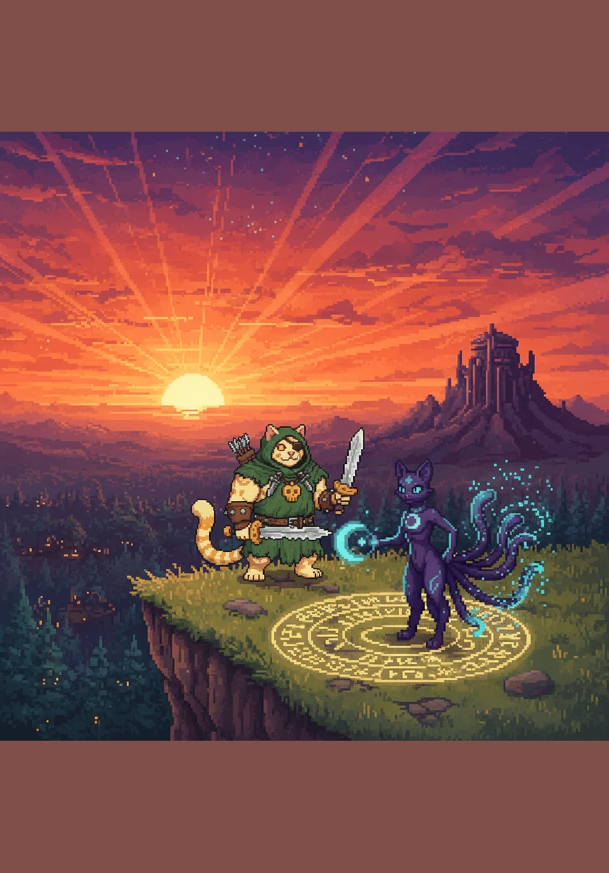 Sensing his final sun was setting, CheesePelt called for a grand gathering of all the clans he had once conquered. He stood tall on the High Rock one last time, a blind leader who had unified the warring factions through sheer will.