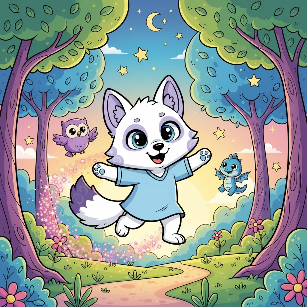 Lila, a Loba de Coração Púrpura - 动物故事