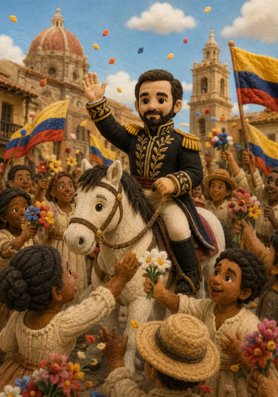 Victories followed, and Simón, now known as the Liberator, was greeted with immense joy as he entered cities like Bogotá and Caracas. People celebrated him not just as a conqueror, but as the bringing of freedom they had long awaited.