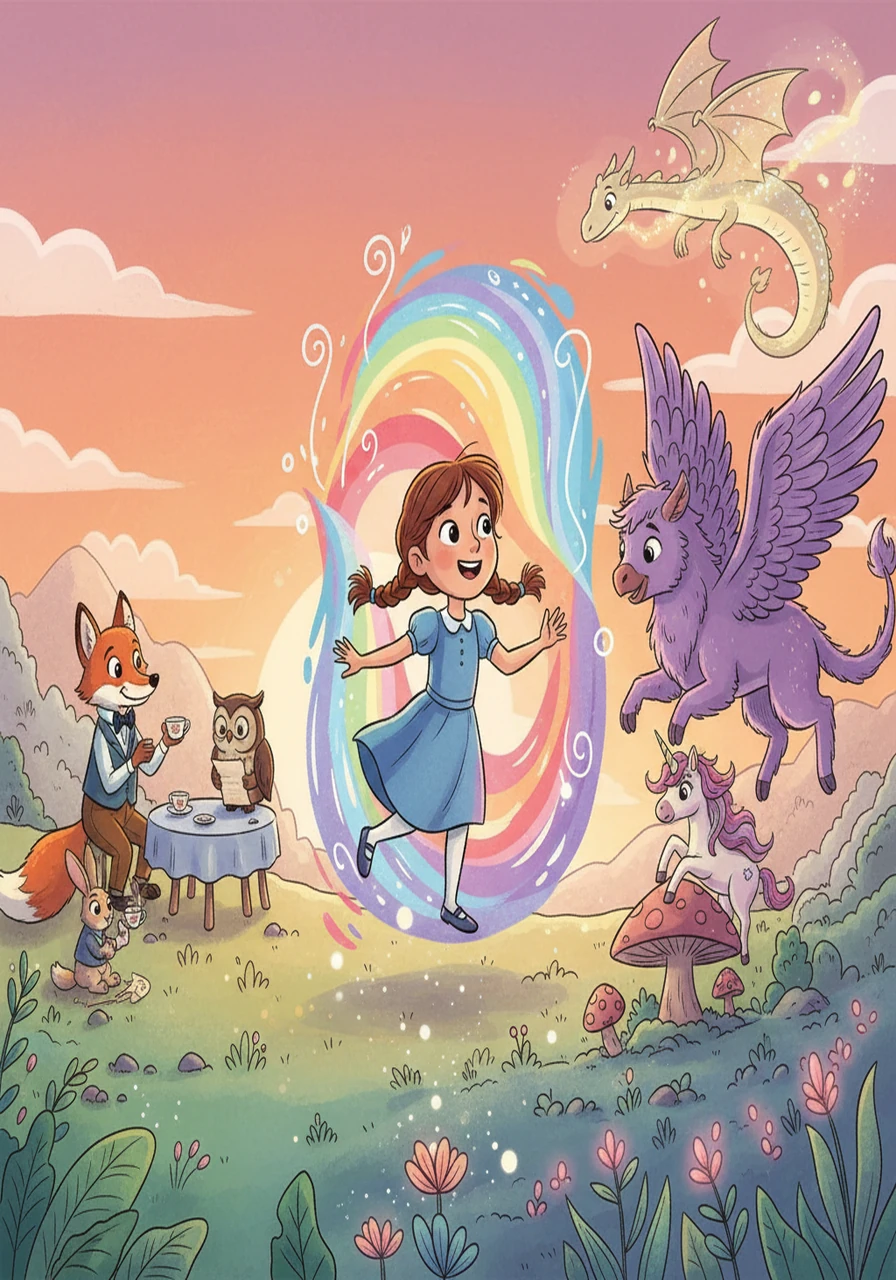 She entered a world of talking animals, then a land of magical creatures, each experience changing her for the better. Emma’s imagination soared.