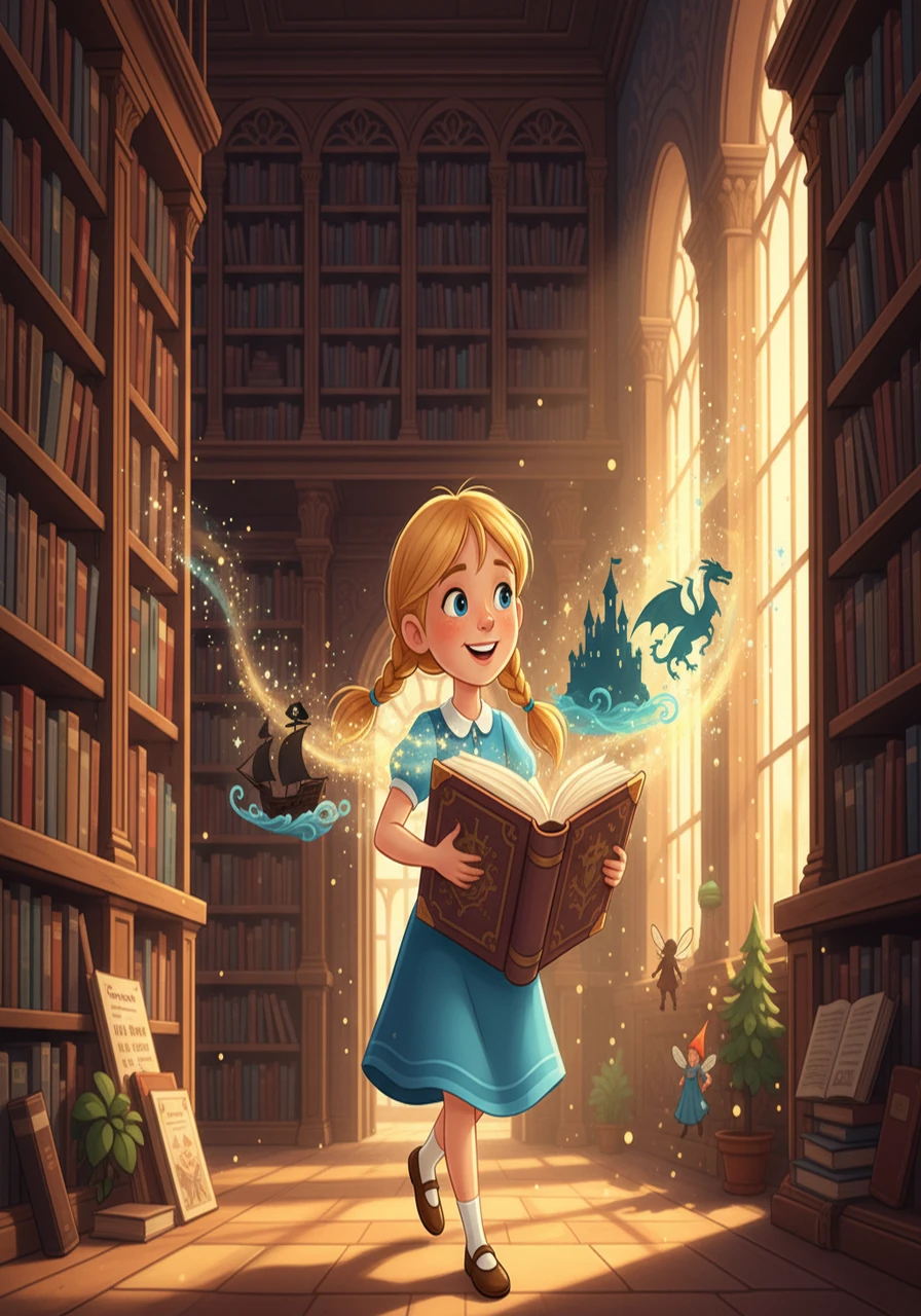 Back in the library, Emma understood that reading was more than just words; it was living life in countless forms. She walked with newfound confidence, eager to share the magic she'd found within the pages.