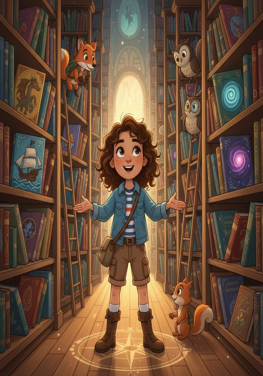 Returning to the library, Emma saw many other books, each promising new adventures. She could now choose where to go, filled with the confidence of a seasoned explorer. She realized that the possibilities were endless.